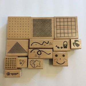 Annette Allen Watkins Rubber Stamps Lot Of 13